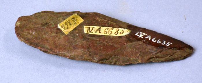 Lance tip made of stone